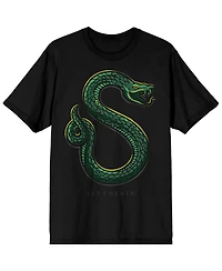 Harry Potter Big & Tall Slytherin Two Puff Ink Black Tee-4XL