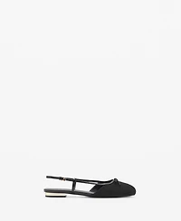 Mango Women's Decorative Bow Tie Detail Ballerina Shoes