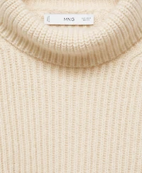 Mango Women's Wool Blend Turtleneck Sweater