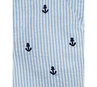 Little Me Baby Boys 2-Pc. Cotton Anchor Polo Shirt & Shorts Set