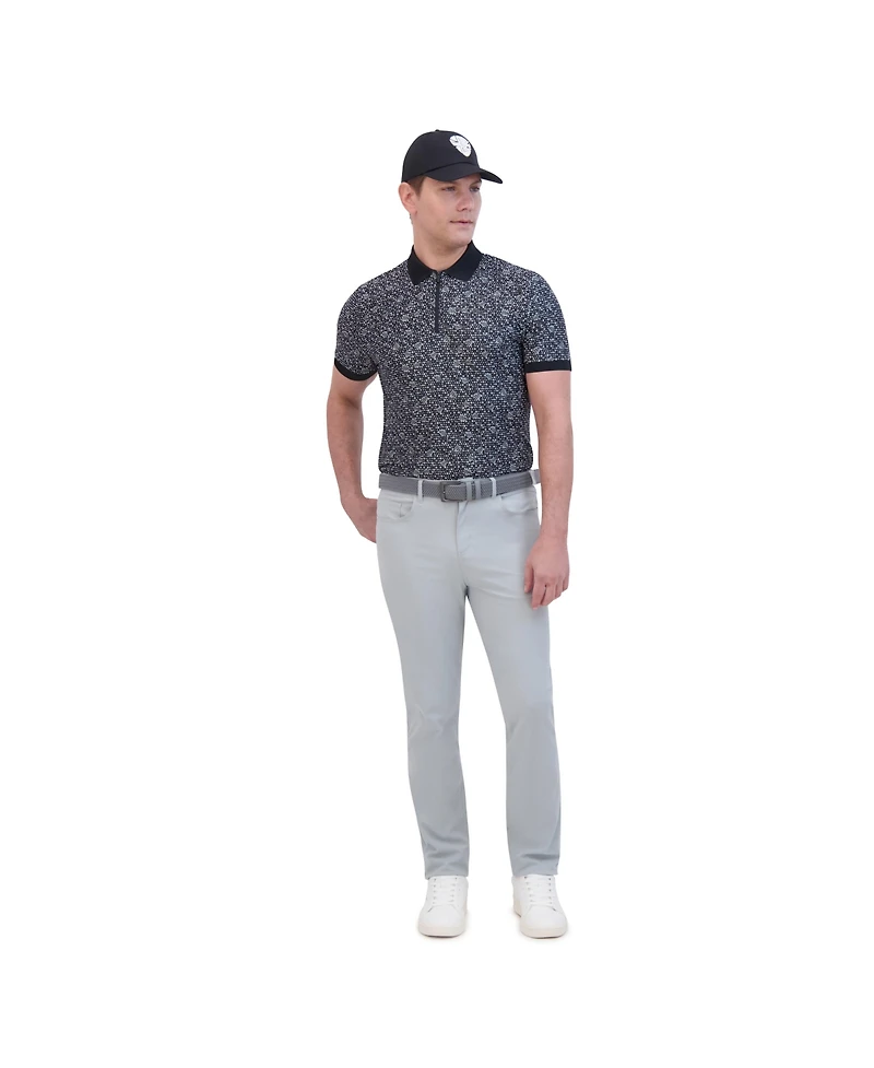 Ben Sherman Men's Mono Dots Tech Jersey Sports Fit Polo Shirt