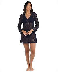 La Blanca Women's Waverly Bell-Sleeve Cover-Up Dress