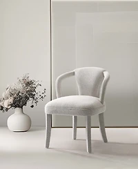 Manhattan Comfort Palmer 22.8" Modern Tweed Upholstered Dining Armchair