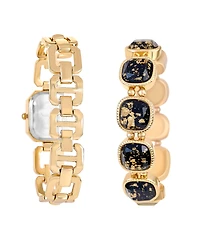 Jessica Carlyle Women's Shiny Gold Tone Metal Alloy Analog Watch, 22mm