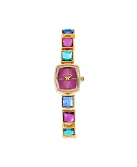 Jessica Carlyle Women's Shiny Gold Metal Alloy Analog Watch, 18mm