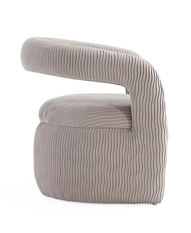 Manhattan Comfort Corvette Modern Velvet Upholstered Accent Chair