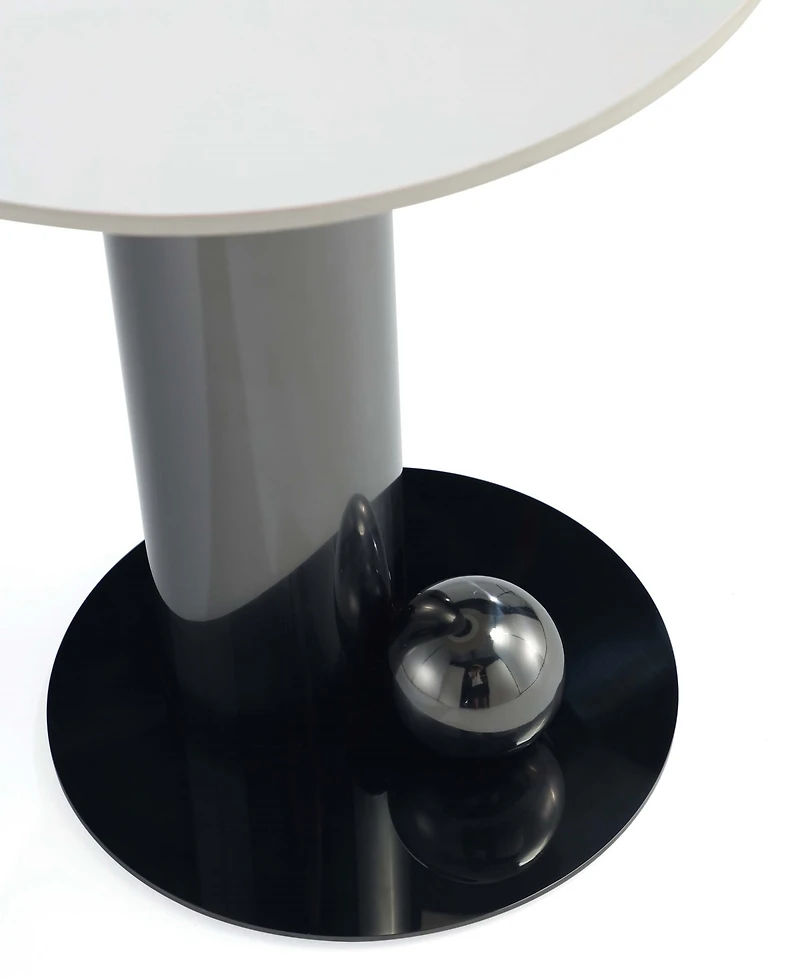 Manhattan Comfort Laurel 19.68" Modern Sintered Stone Top End Table