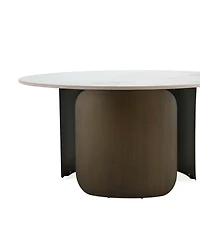 Manhattan Comfort Monica 31.49" Modern Sintered Stone Top Coffee Table
