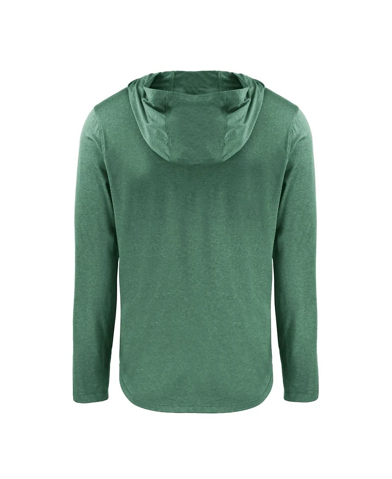 Cutter & Buck Men's Green Notre Dame Fighting Irish Play Like A Champion Today Coastline Epic Comfort Eco Long Sleeve Hoodie T-Shirt