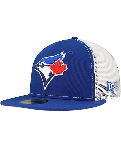 New Era Men's Royal Toronto Blue Jays Team Color 59FIFTY Trucker Fitted Hat