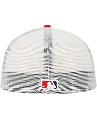 New Era Men's Red Cincinnati Reds Team Color 59FIFTY Trucker Fitted Hat