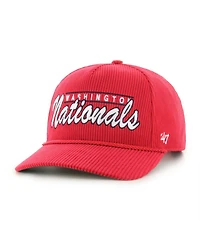 '47 Brand Men's Red Washington Nationals Corduroy Hitch Adjustable Hat