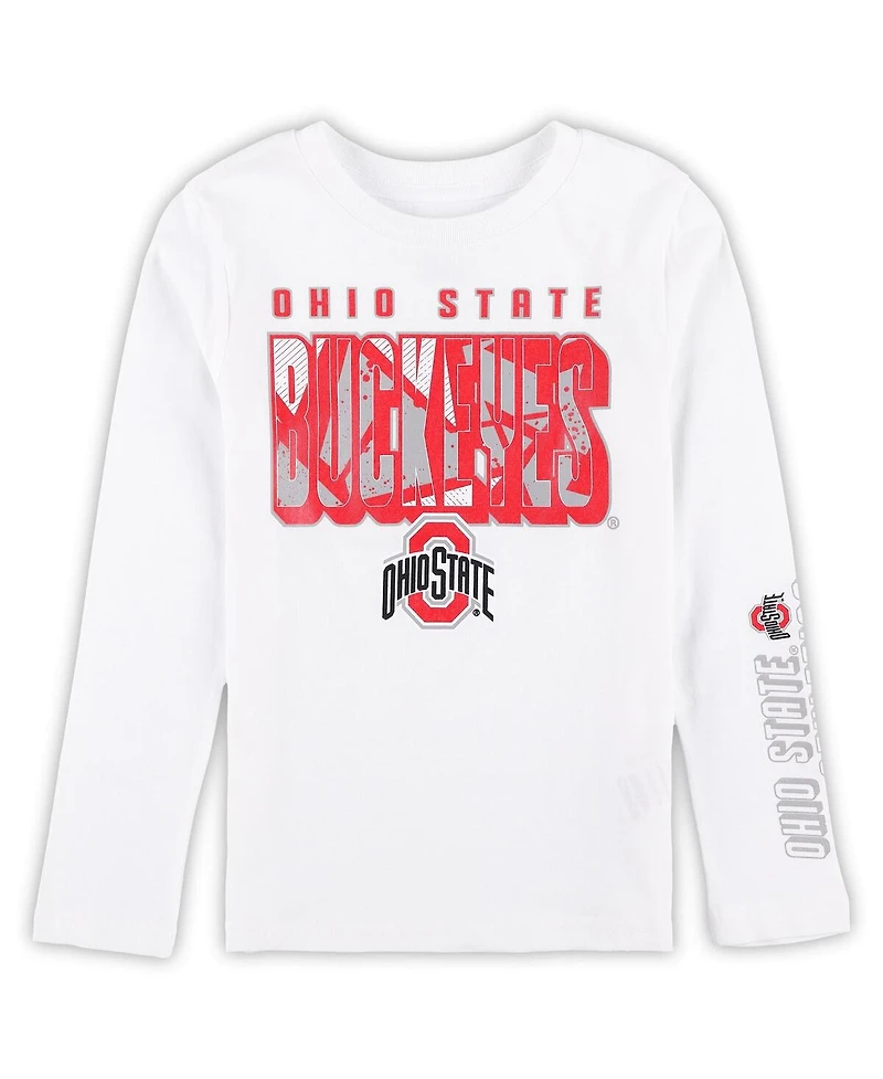 Outerstuff Preschool 2-Piece Ohio State Buckeyes the Mix T-Shirt Combo Set