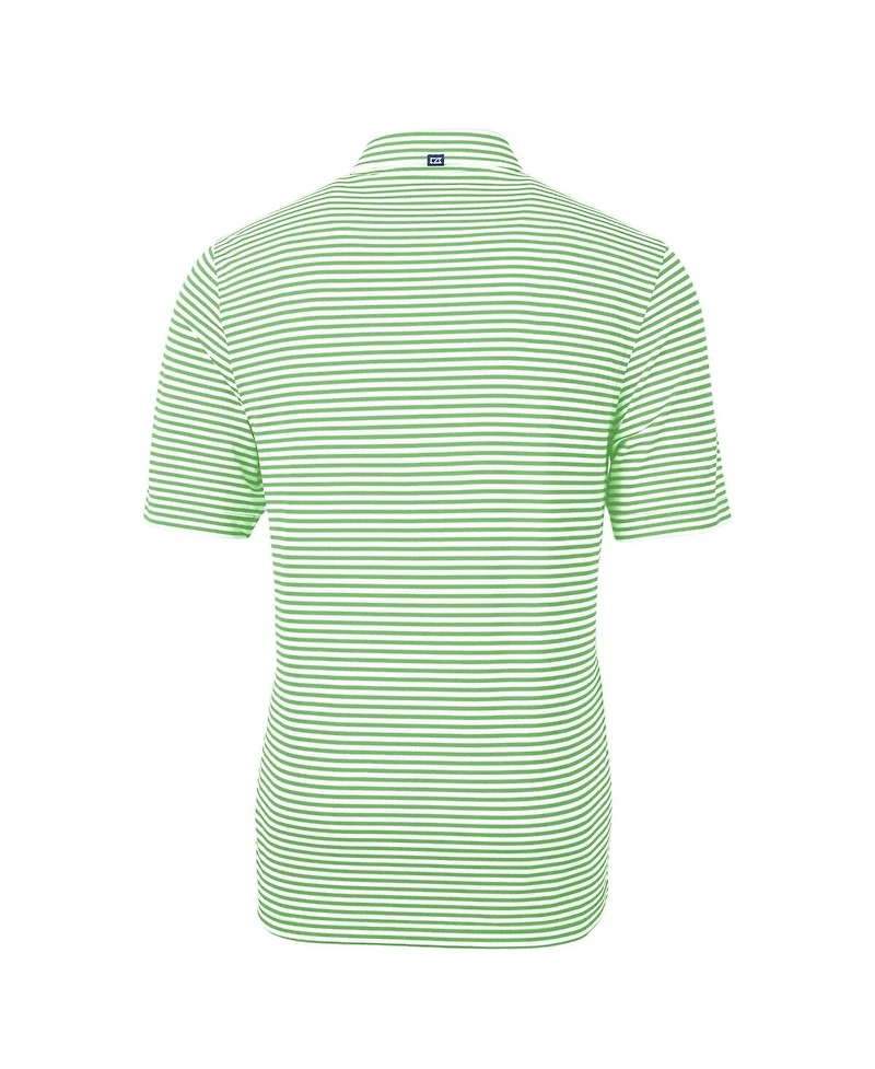 Cutter & Buck Men's Kelly Green Philadelphia Eagles Virtue Eco Pique Stripe Polo