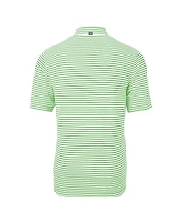 Cutter & Buck Men's Kelly Green Philadelphia Eagles Virtue Eco Pique Stripe Polo