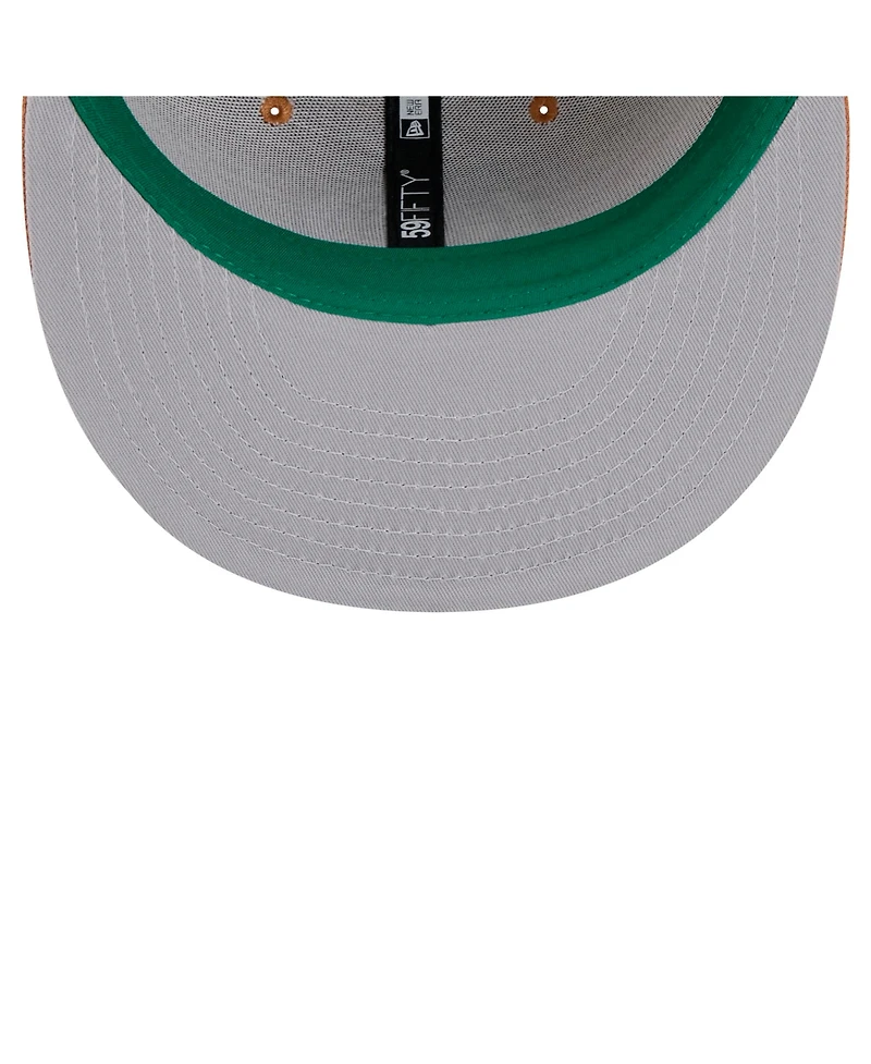 New Era Men's Tan Boston Celtics Color Pack 59FIFTY Fitted Hat