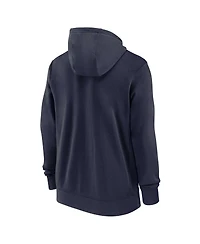 Nike Men's Navy Ole Miss Rebels 2024/25 Sideline Club Fleece Pullover Hoodie