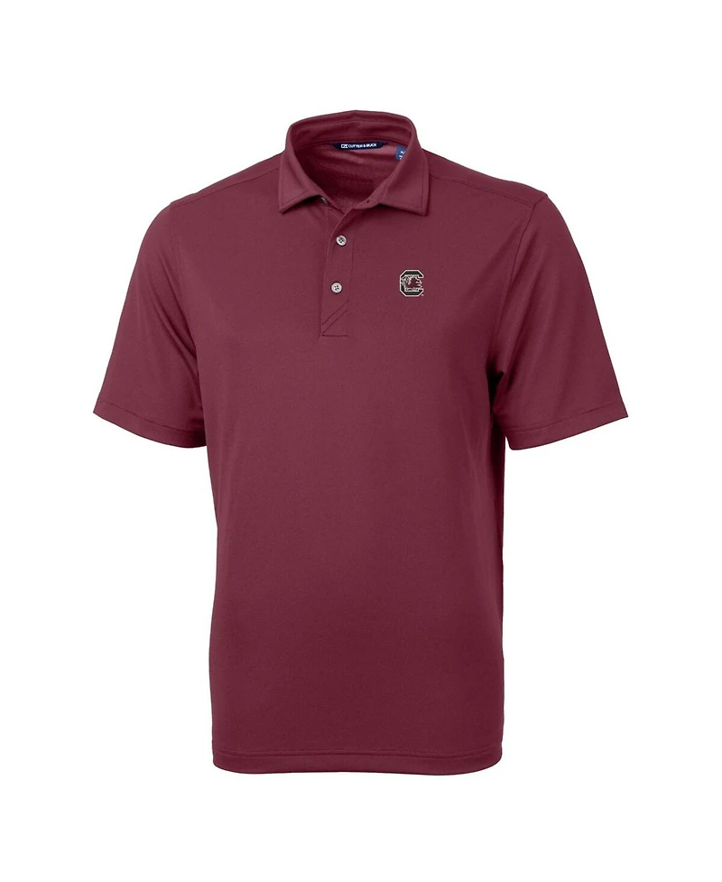 Cutter & Buck Men's Garnet South Carolina Gamecocks Virtue Pique Polo