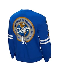 Mitchell & Ness Men's Gray Los Angeles Dodgers Allover 2.0 Pullover Sweatshirt