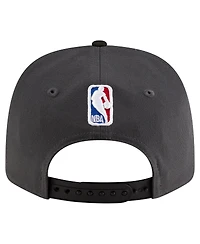 New Era Men's Black/Charcoal Golden State Warriors Statement Edition Jersey Hook 9SEVENTY Stretch-Snap Hat