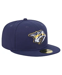 New Era Men's Navy Nashville Predators Core 59FIFTY Fitted Hat