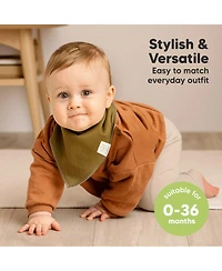 KeaBabies 8pk Baby Bandana Bibs, Drool Bibs for Girl, Boy, Infant, Newborn