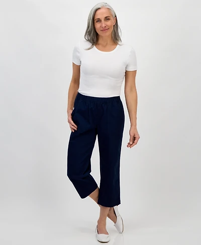 Style & Co Women's Petite Mid-Rise Pull-On Capri Pants, Exclusively at Macy's