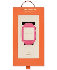 Tory Burch Women's The T Monogram Red Silicone Strap For Apple Watch 41mm