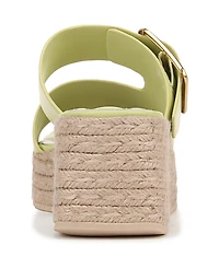 Franco Sarto Women's Taziana Open Square Toe Espadrille Slide Platform Sandals