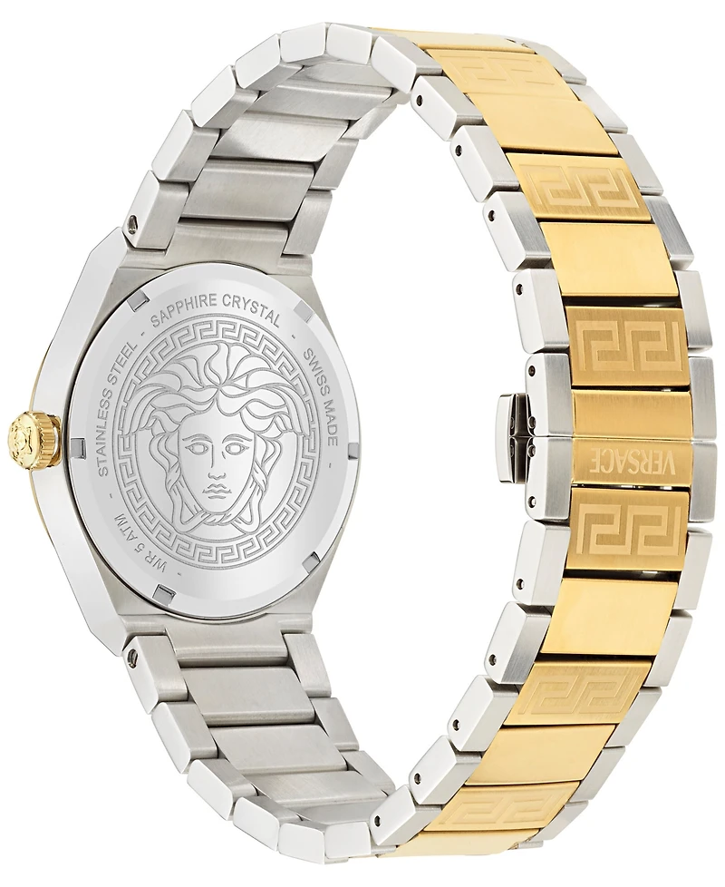 Versace Women's Swiss V-Auria Two-Tone Stainless Steel Bracelet Watch 39mm
