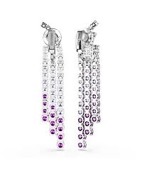 Swarovski Matrix Rhodium Plated Clip-On Earrings
