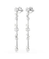 Swarovski Constella Rhodium Plated Drop Earrings