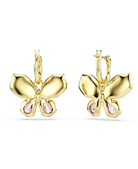 Swarovski Idyllia Mixed Metal Finish Butterfly Drop Earrings