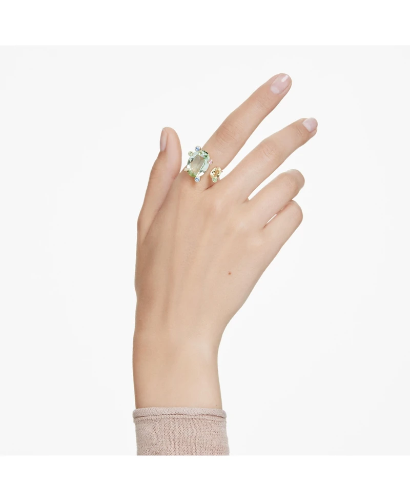 Swarovski Gema Gold-Tone Plated Open Ring