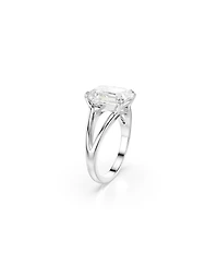 Swarovski Stilla Rhodium Plated Octagon Cut Ring