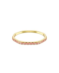Swarovski Matrix Baguette Cut Pink Gold-Tone Plated Bangle Bracelet