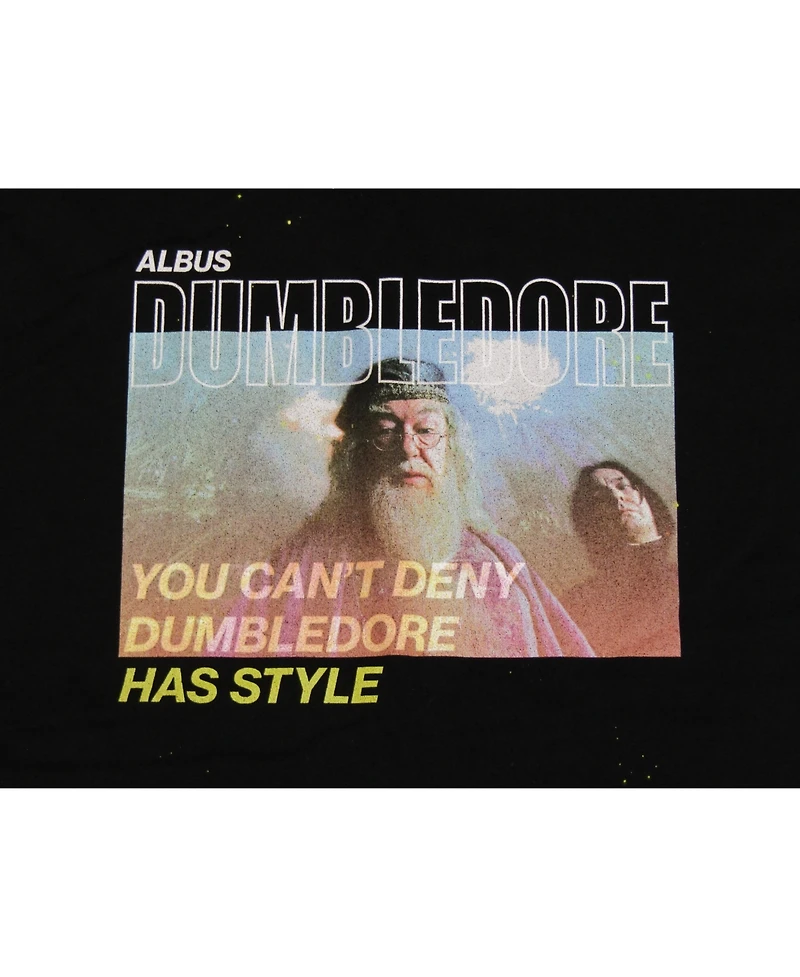 Harry Potter Big & Tall Albus Dumbledore and Severus Snape Characters Black Graphic