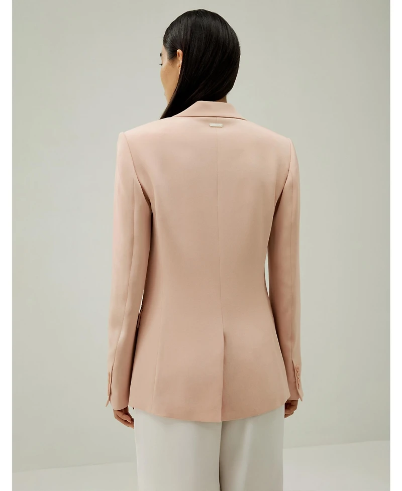 Lilysilk Women's Mahogany Rose Silk Blazer