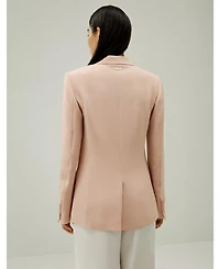 Lilysilk Women's Mahogany Rose Silk Blazer