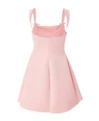 Quiz Women's Scuba Foam Mini Dress with Diamante Bow Detail