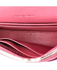 Pre-Owned Balenciaga Hourglass Chain Wallet Glitter Leather