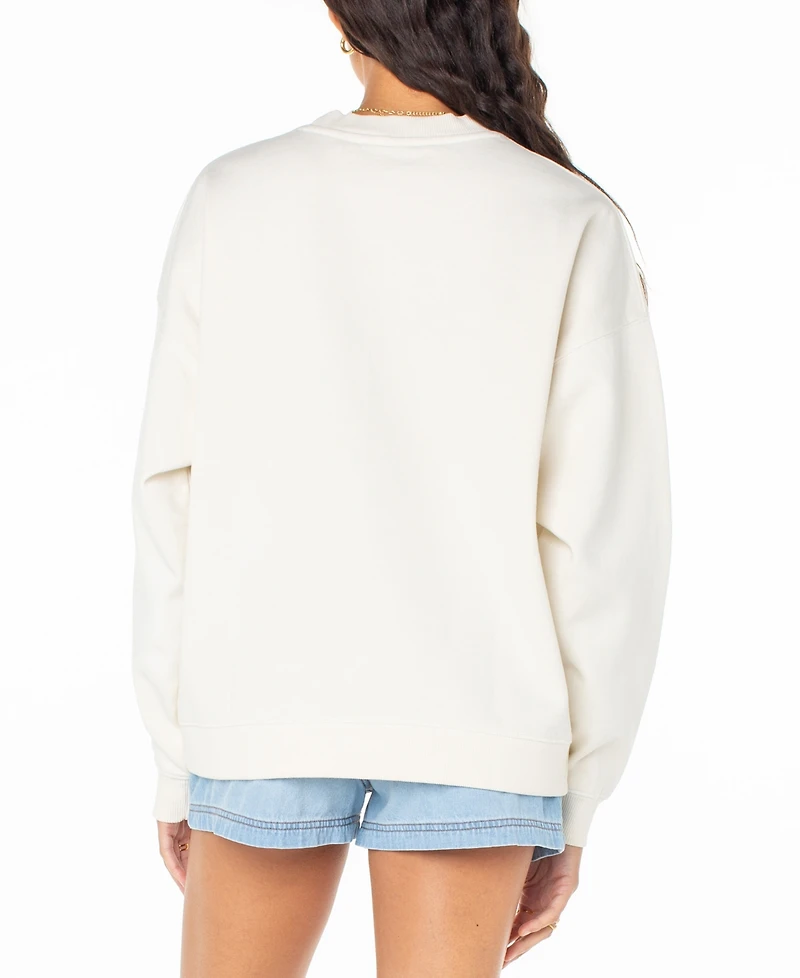 Roxy Juniors' Lineup Graphic Crewneck Sweatshirt
