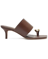 Arezzo Women's Kendall Mid Stiletto Slip-On Sandals