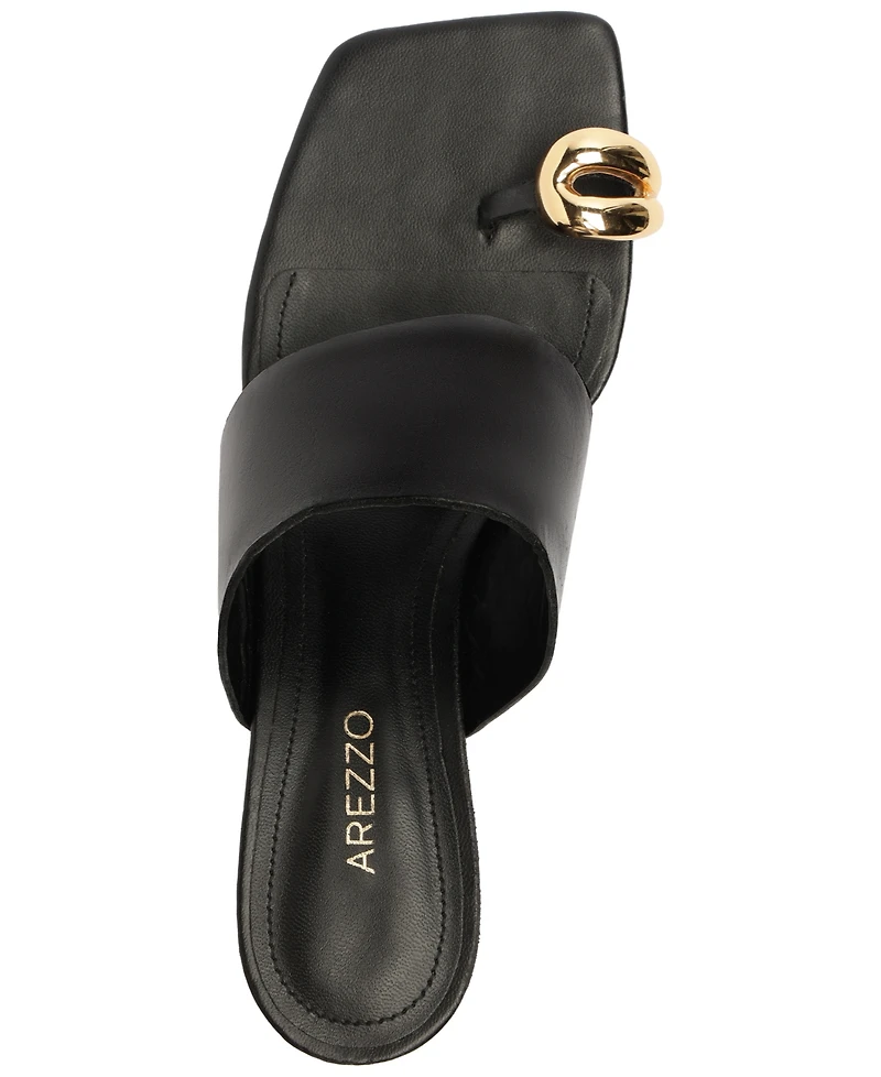 Arezzo Women's Kendall Mid Stiletto Slip-On Sandals