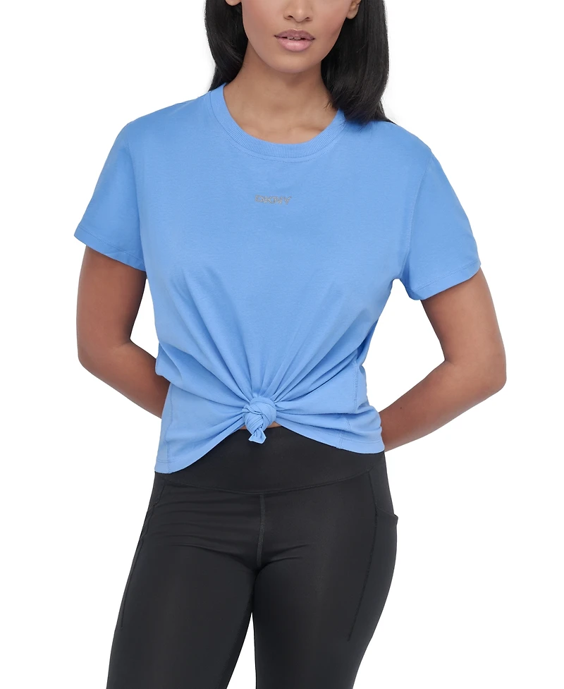 Dkny Women's Studded-Logo T-Shirt