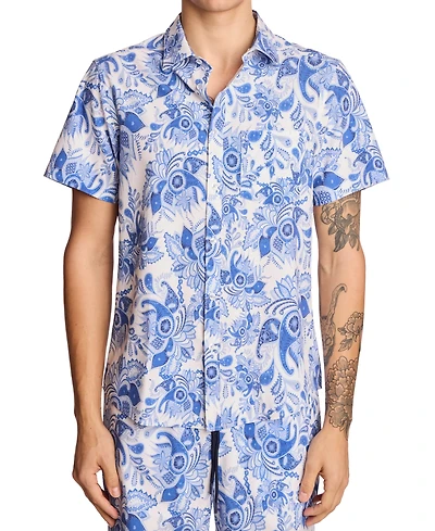 Paisley & Gray Men's Gilby Floral Swim Shirt