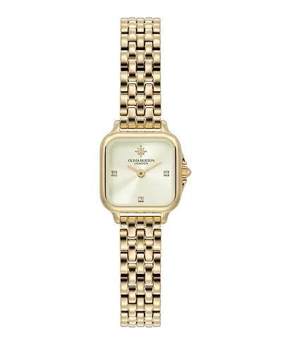 Olivia Burton Women's Grosvenor Mini Gold Tone Bracelet Watch, 20mm