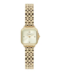 Olivia Burton Women's Grosvenor Mini Gold Tone Bracelet Watch, 20mm