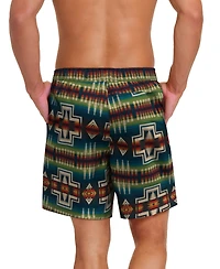 Pendleton Men's Printed 7" Packable Swim Trunk