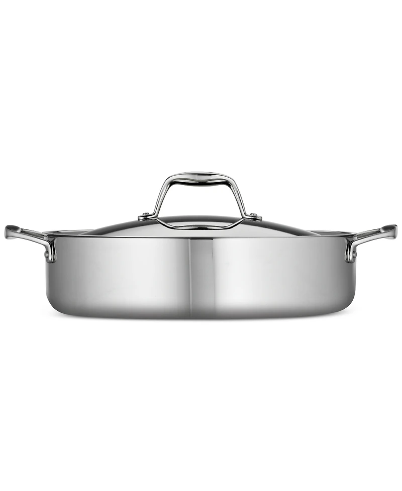 Tramontina Signature Tri-Ply Clad Stainless Steel 6-Quart Braiser Pan with Lid